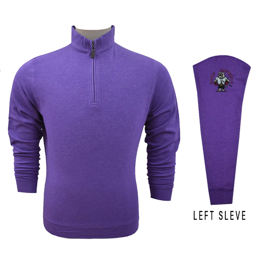 Q Zip Purple Pullover